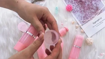 15ml 30ml 40ml 50ml 80ml 100ml 120ml Painting Lake Blue Color Empty Airless Bottle Lotion